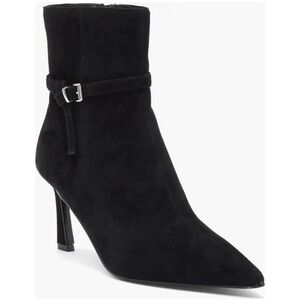 Steve Madden Layan Ankle Women's Black Suede Size 9M Pointed Toe Bootie NWT